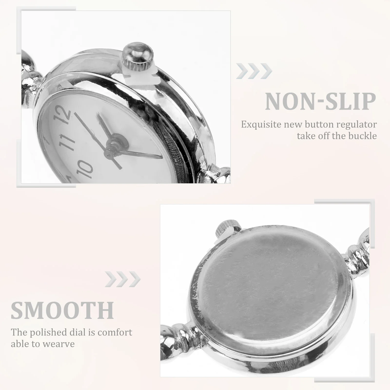 ساعة رقمية بيضاء للنساء كوارتز ساعة موضة أنيقة سوار ساعة اليد لعيد الحب عيد الميلاد هدية عيد ميلاد #3