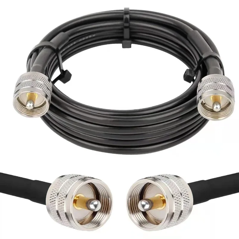 LMR400 feeder 50-7 UHF SL16 M male to male PL259 connector walkie-talkie radio cable