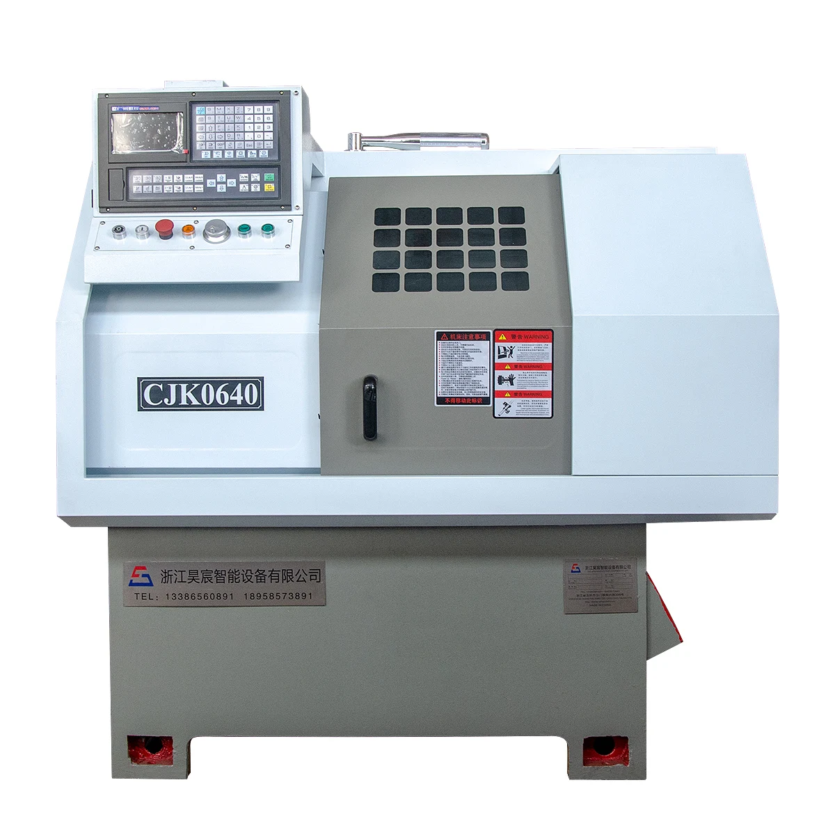 CJK0640 Vertical Small Mini CNC Lathe Machine with GSK Control System Single Spindle Medium   Metal Cutting Capacity