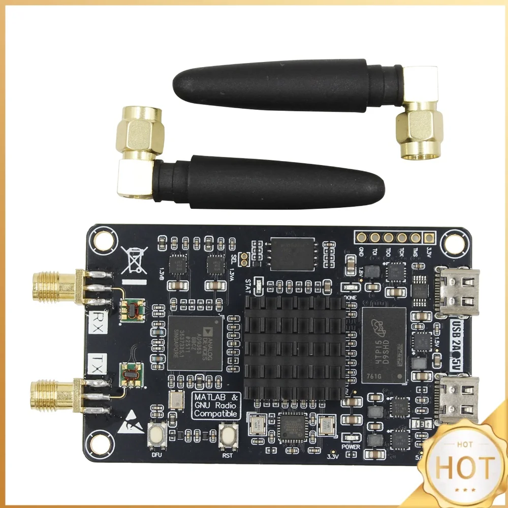 Carte de développement de radio définie par logiciel PlutoSDR avec antenne, carte de développement de radio définie par logiciel Zynq7010 AD9363 SDR
