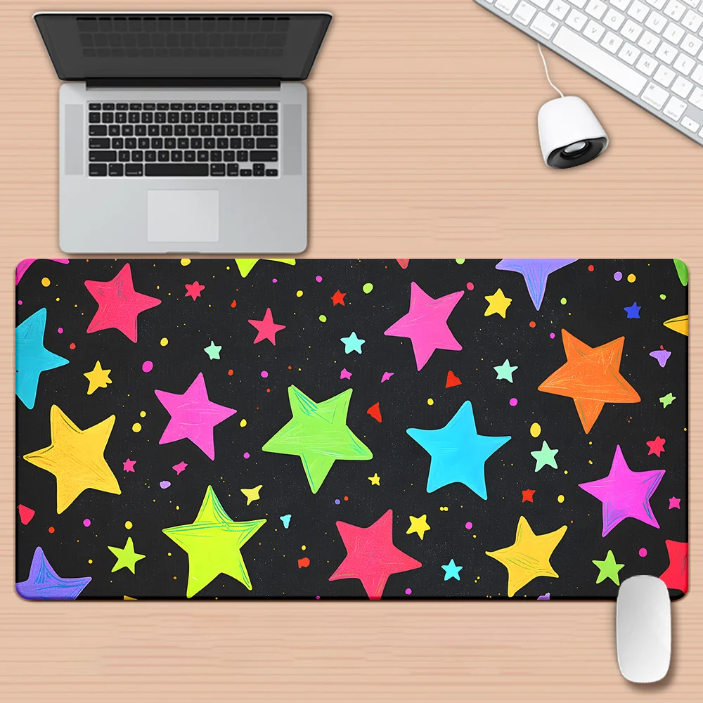

Seven-coloured stars Luminous Star Pattern Mousepad - Premium Gaming & Office Mat - HD Printed Gaming & Office Desk Mat