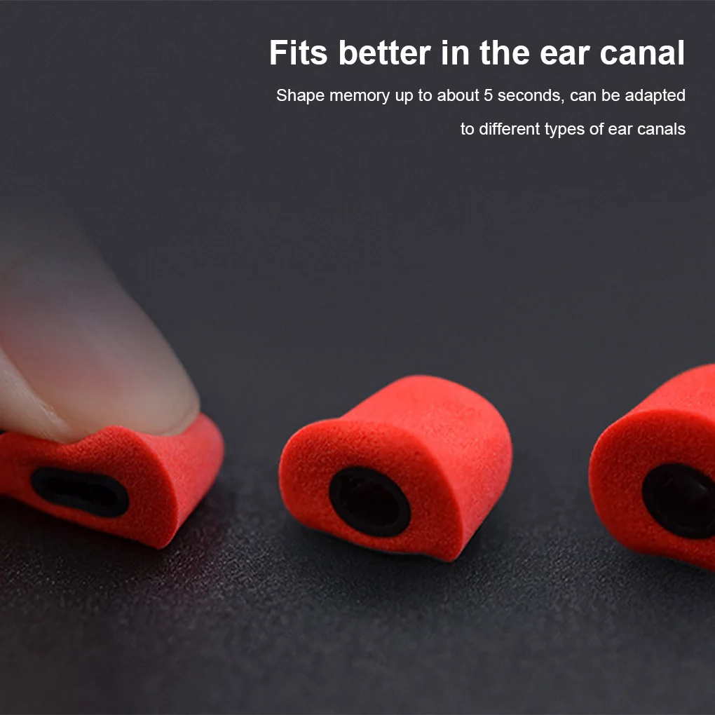 ヘッドホンパッド,6ペア,ノイズリダクション,フォーム,再利用可能,黒,アクセサリー