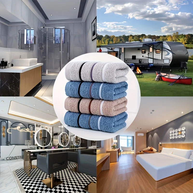 Luxurious Soft Oblong Towels Super Absorbent Quick-Dry Gentle on Skin Machine Washable Perfect for Adults Home Bathroom Gifts