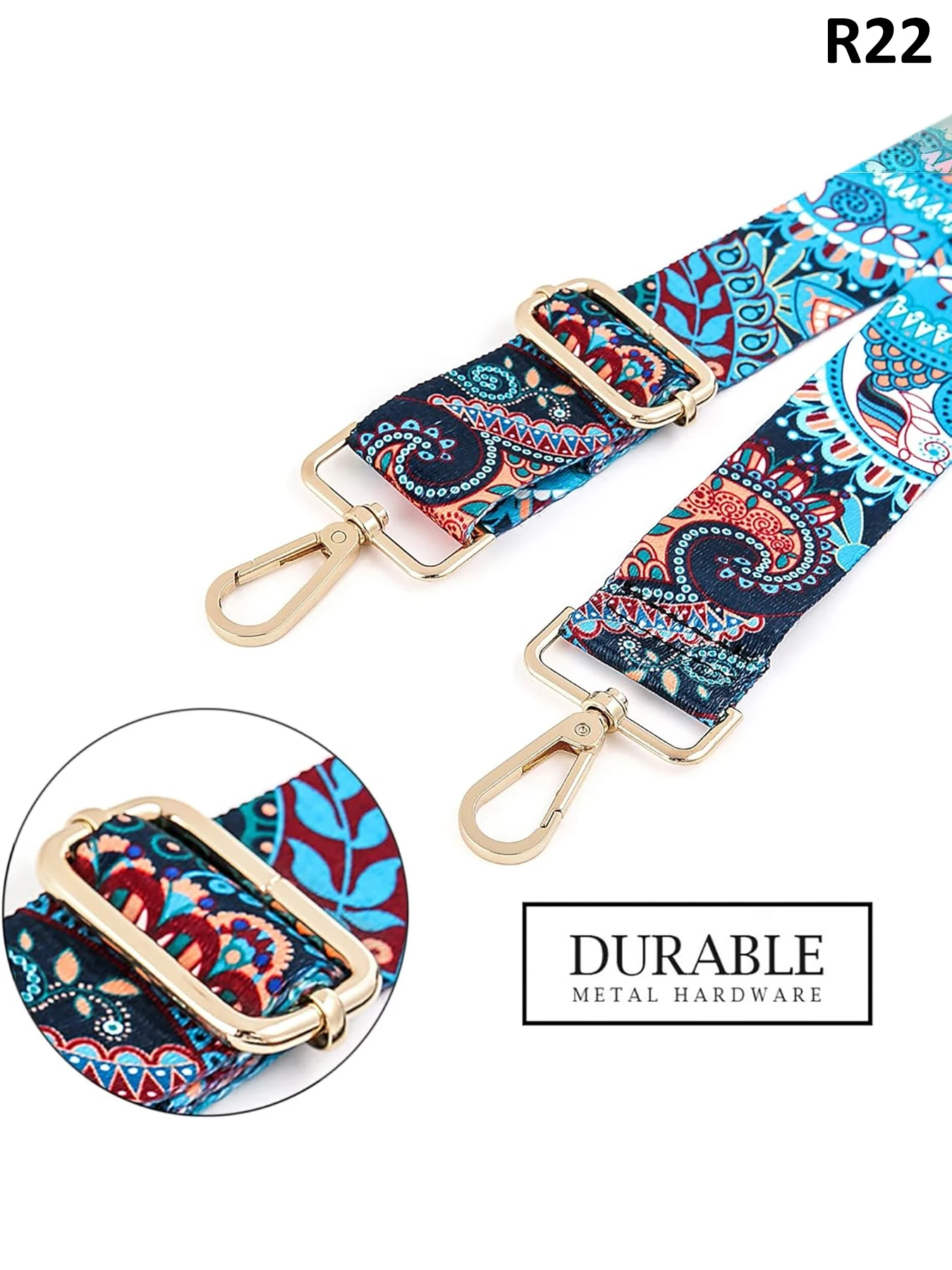 المألوف الملونة نمط الأزهار حقيبة حزام قابل للتعديل حقيبة حزام لحقيبة يد نسائية عادية العصرية تنوعا حقيبة الملحقات