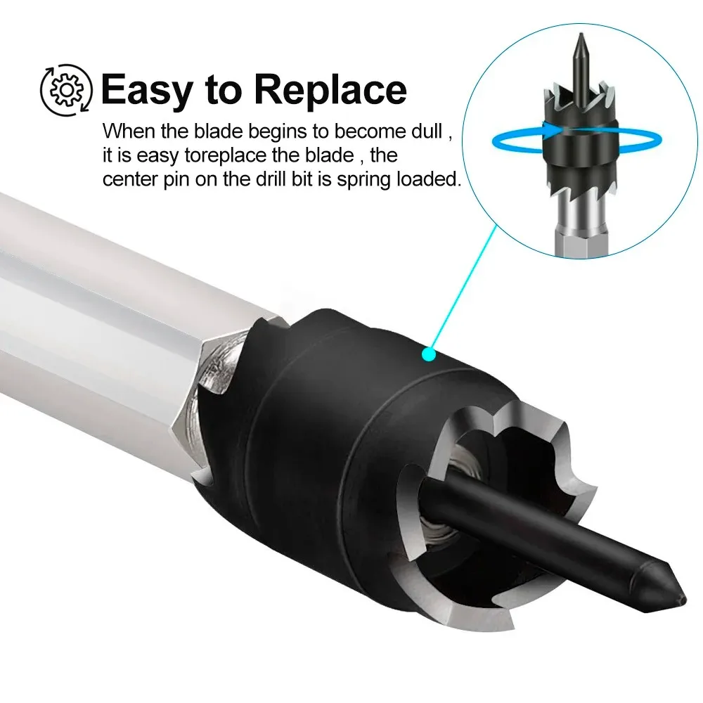 New 3/8 Spot Weld Drill Bit 5/16 Double Side Hand Tool Practical Tapper