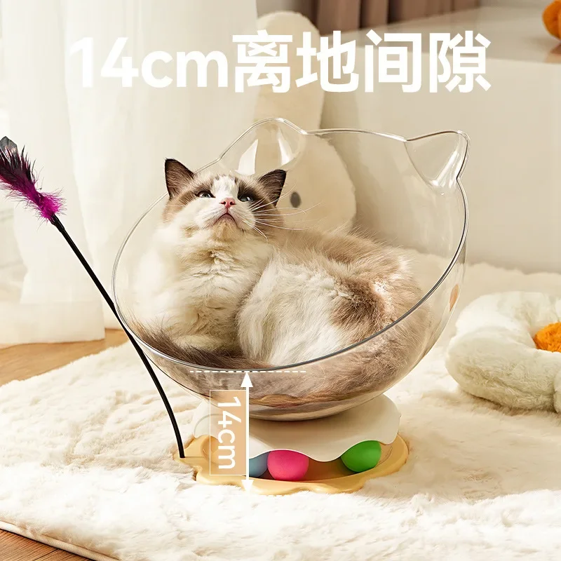 Cat Litter Space Capsule Cat Carousel Self Relief Toys Four Seasons Universal Play Sleeping All-in-One Cat Litter