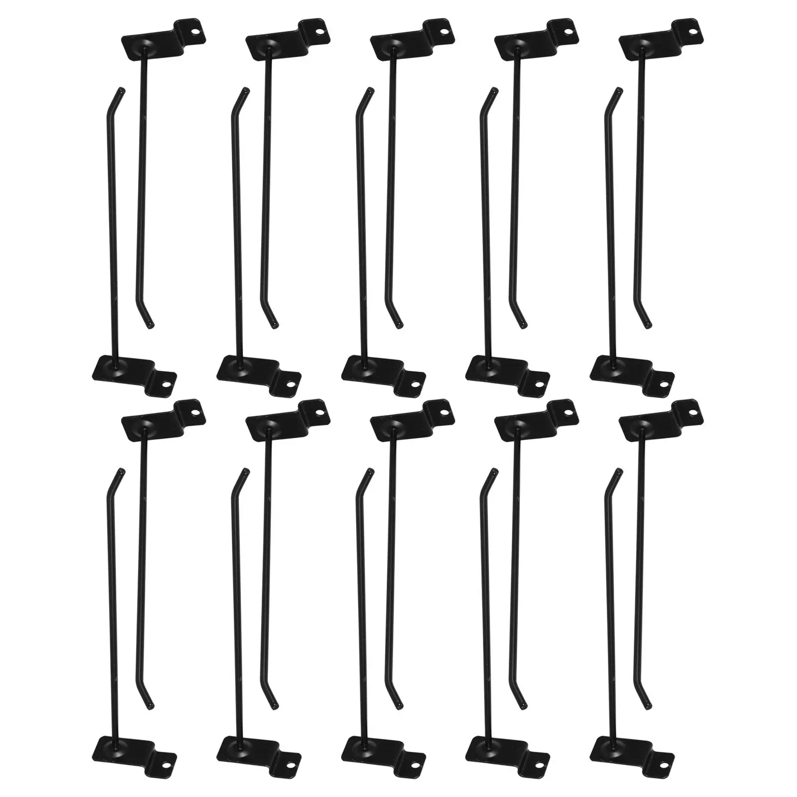 20Pcs Heavy Duty Shelf Rack Hooks Slatwall Panel Hooks Supermarket Store Display Tool Holders 4Mm Rod Thickness Slat Board
