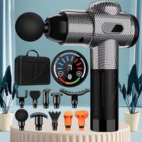 Cross-border fascia gun, professional-grade fascia gun, muscle massager, LCD intelligent variable-speed vibrating electric fasci
