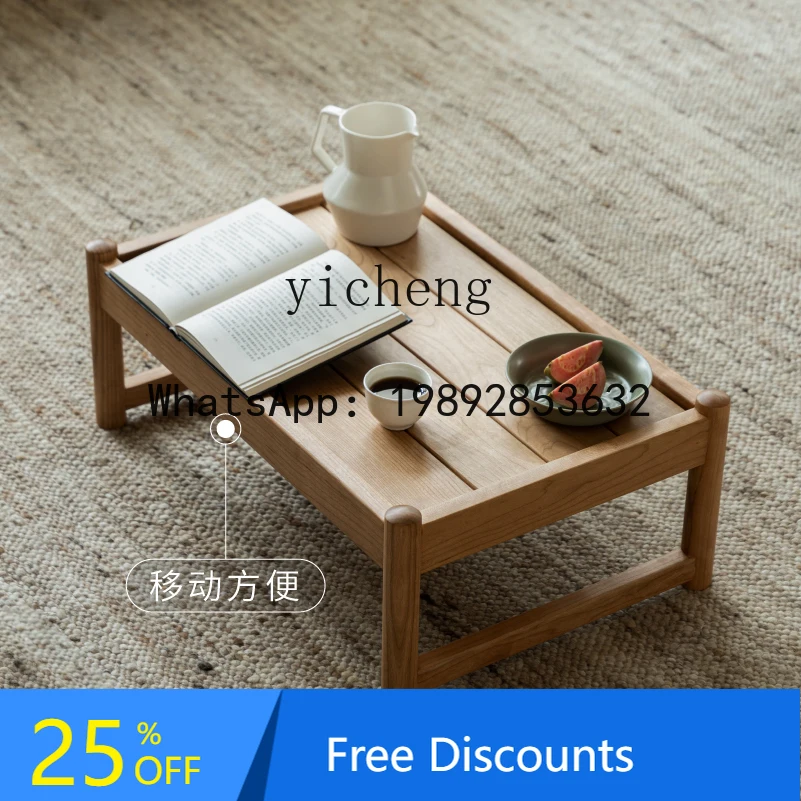 coffee table cherry hard maple living room bedroom tea room solid wood handmade low coffee table