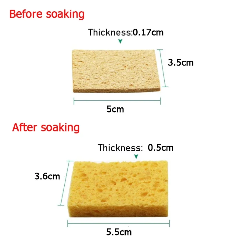 5/10/15/20pcs Soldering Iron Cleaning Sponge For Enduring Solder Welding Station Electric Soldering Iron Tip Repair Tools Sponge