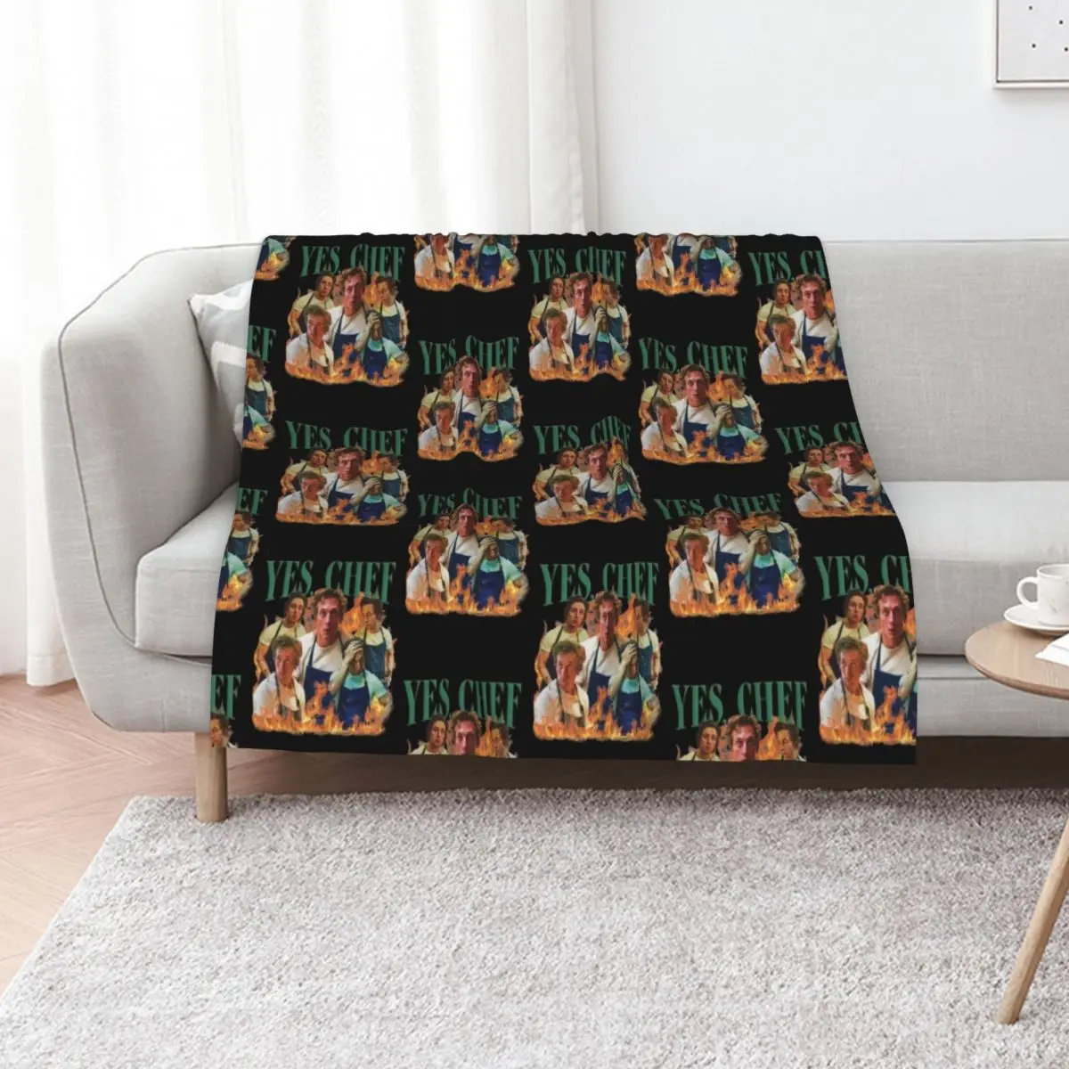 Yes Chef Jeremy Allen White The Bear Tv Show Throw Blanket decorative Summer Beddings Flannel Baby sofa bed funny gift Blankets