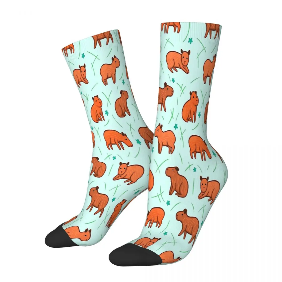 

Cute Pattern Capybara Hydrochoerus Hydrochaeris Animal Socks Male Mens Women Winter Stockings Hip Hop