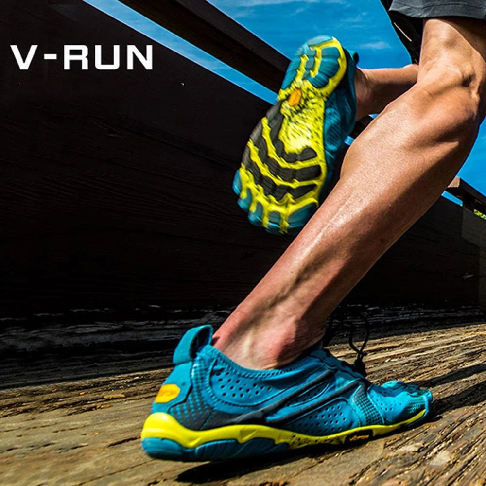 Vibram Fivefingers-Zapatillas deportivas de cinco dedos para hombre, V-RUN, transpirables, resistentes al desgaste
