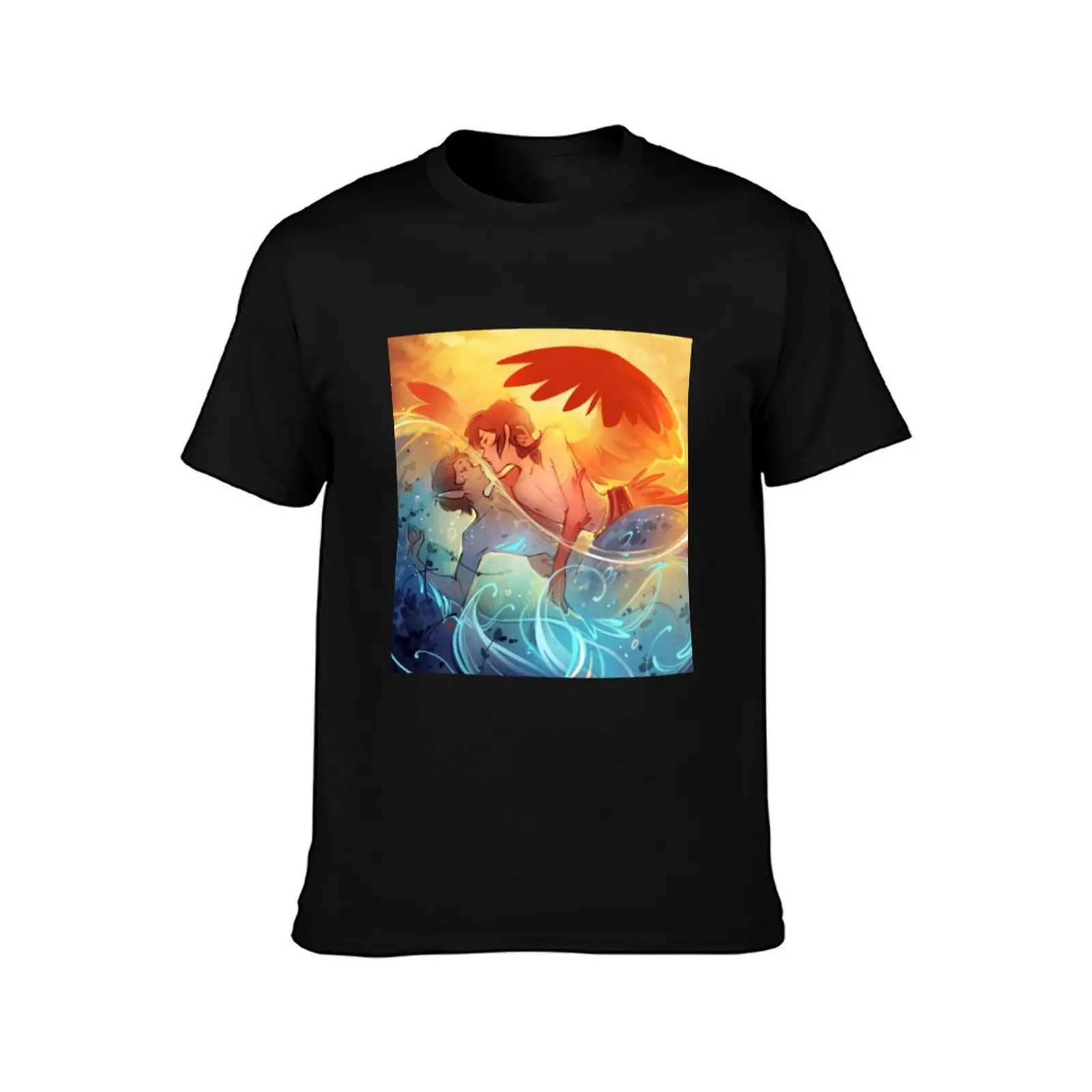 The Divide T-Shirt Summer Casual Cotton Tee Oversized Streetwear Tops Vintage Graphic Print Loose Fit Short Sleeve