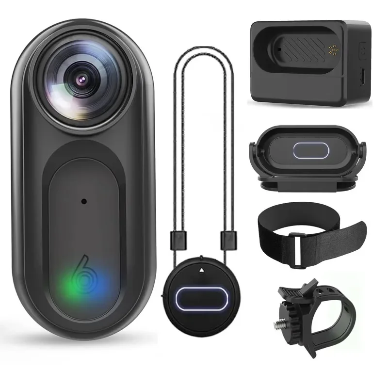 

128GB 1080P Waterproof Portable Magnetic Thumb Outdoor Cycling Dog Cat Running Video POV