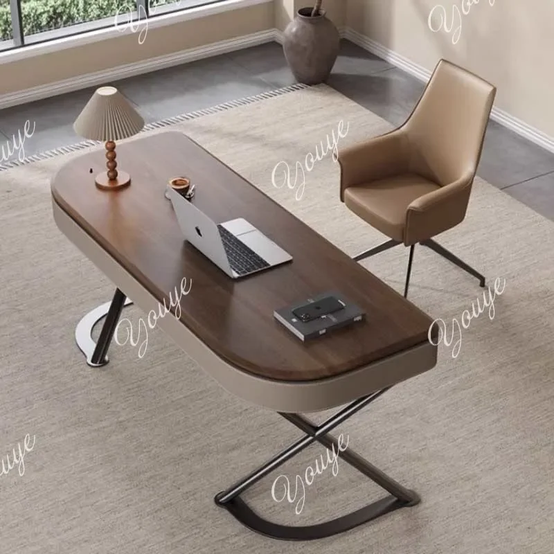 Office Drawer Computer Desks Storage Modern Wooden Table Computer Desks Study Height Writing Escritorios De Ordenador Furniture