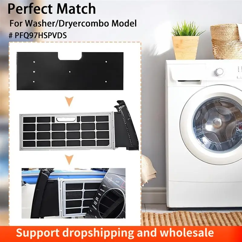 AA86 6 Pcs GE Washer Dryer Combo,WH01X35719 Lint Filter Replacement With Dryer Vent Brush,Filter For Ge Washer Dryer Filter