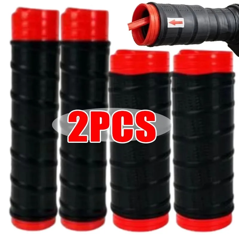2pcs Motorcycle Non-Slip Silicone Handlebar Cover Self Shrinking Universal Motorcycles Grip Covers Sleeve Protector Cover