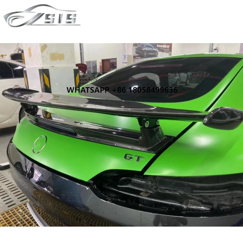 

GT Rear Wing Fit for GT GTR Coupe OE Style DRY Carbon Fiber Material Rear Spoiler With LED Trunk Spoiler for GT Coupe OE Spoiler