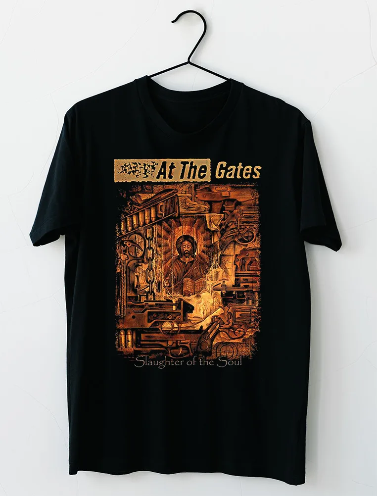 Vintage At The Gates Swedish Death Band Slaughter Of The Soul Black Shirt MM1205