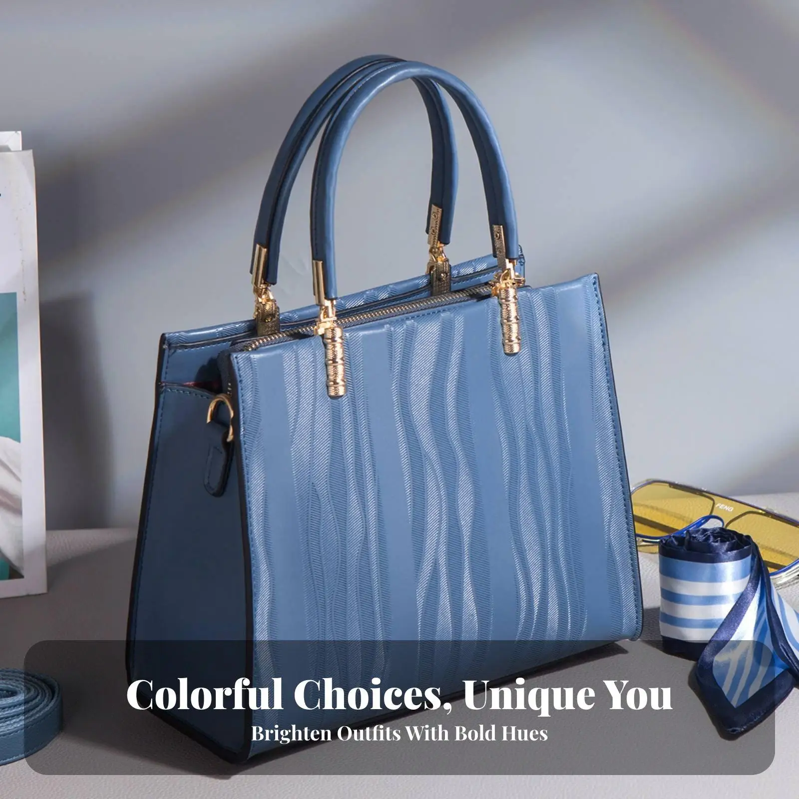 Handbag Large Capacity Top Handle Elegant Tote for Moms, Office, Work, Commuting
