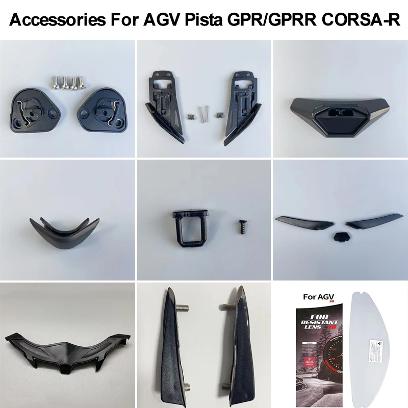 Helmet Visor Base Mechanism Visera Lock for AGV PISTA GPR, PISTA GPRR, CORSA R Viseira Capacete De Moto Accessories Parts