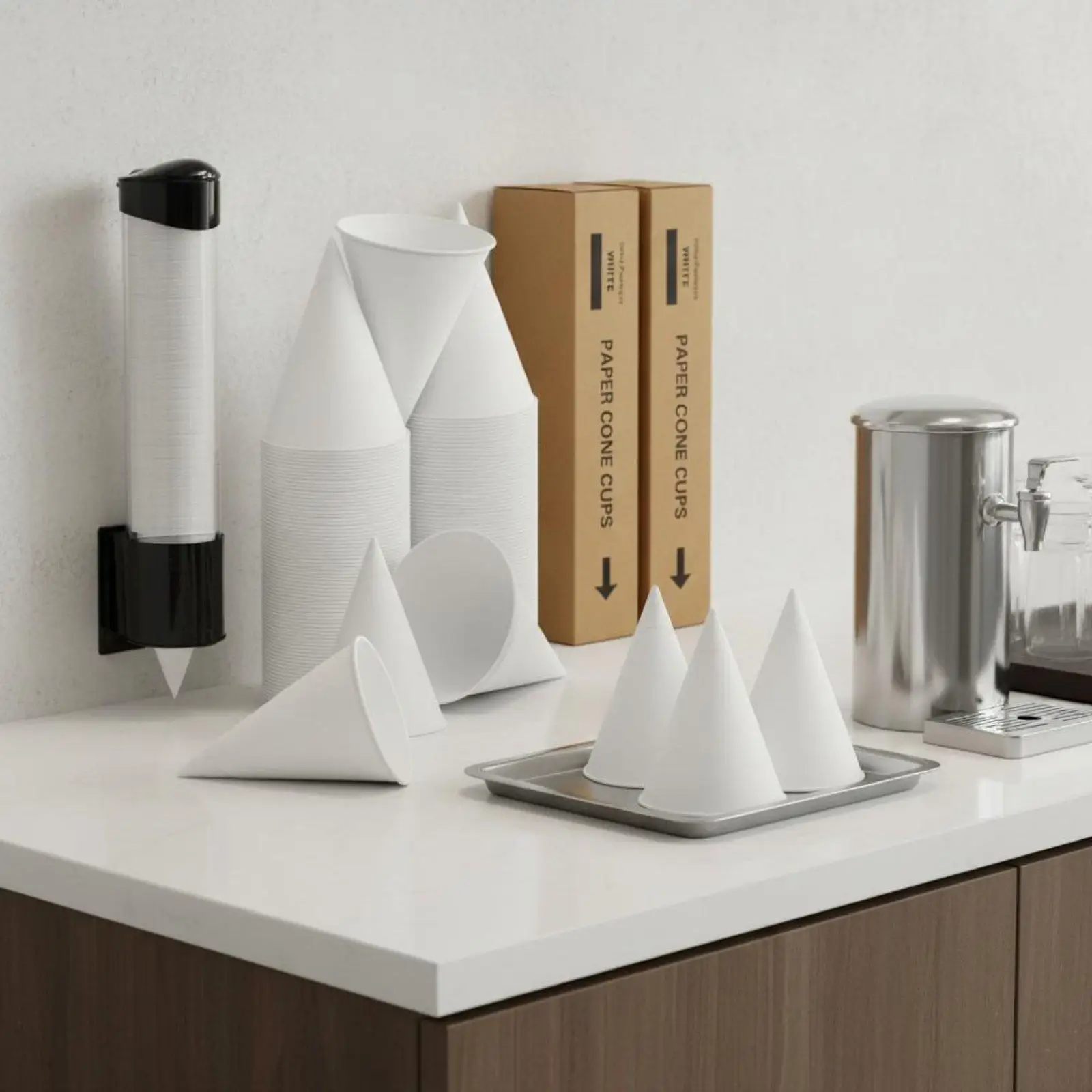 Fabric Cup High Traffic Environment Disposable Cone Cup Leak Resistant Party Cup for Home Dining Table