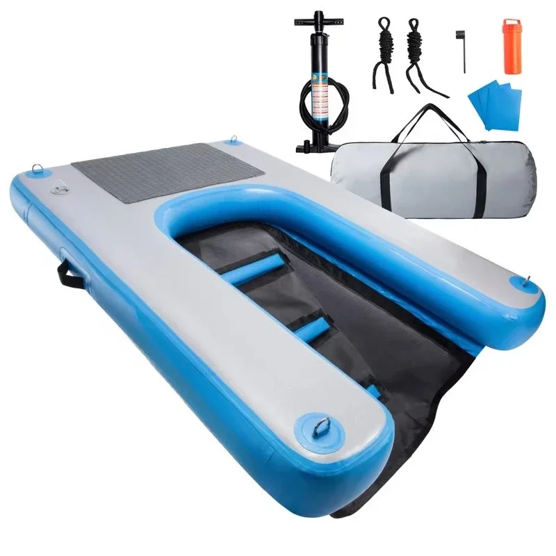 Custom Ramp Portable Pet Inflatable Dock Platform Floating Pool