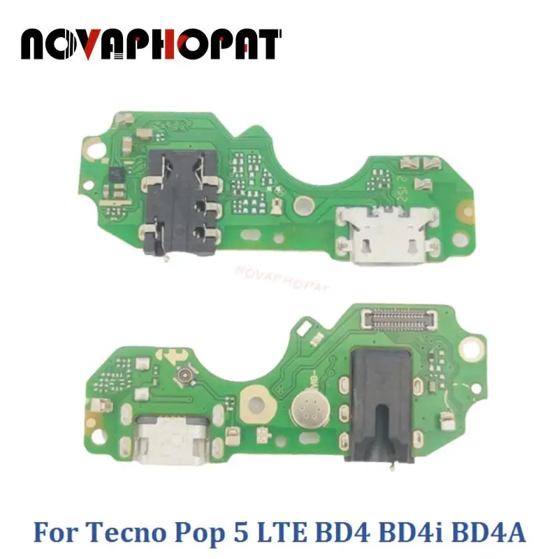 For Tecno Pop 5 LTE BD4 BD4i BD4A USB Dock Charger Port Plug Headphone Audio Jack Microphone MIC Flex Cable Charging Board