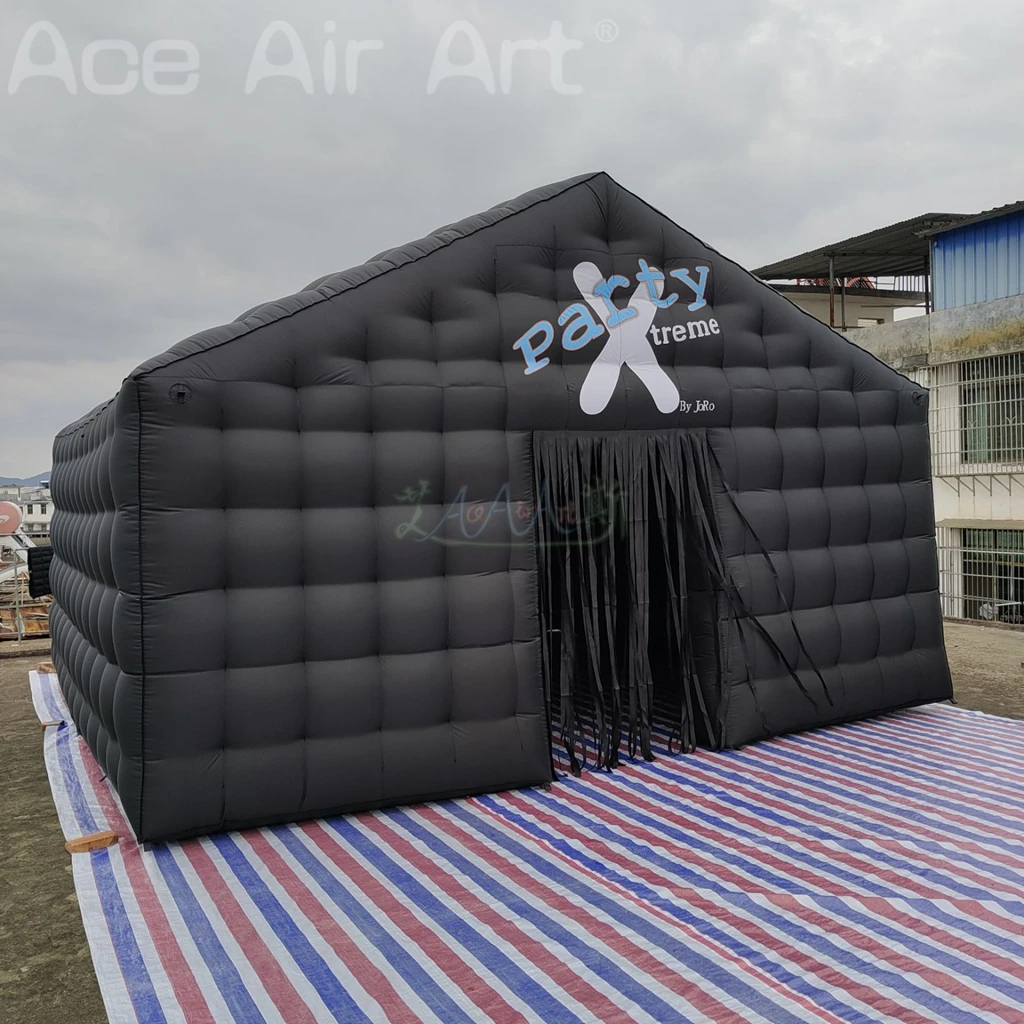 

Outdoor Inflatable Nightclub Tent With Custom Logo Disco tent Party Cube Tent Mobile Night Club Lighting Music Bar For Party