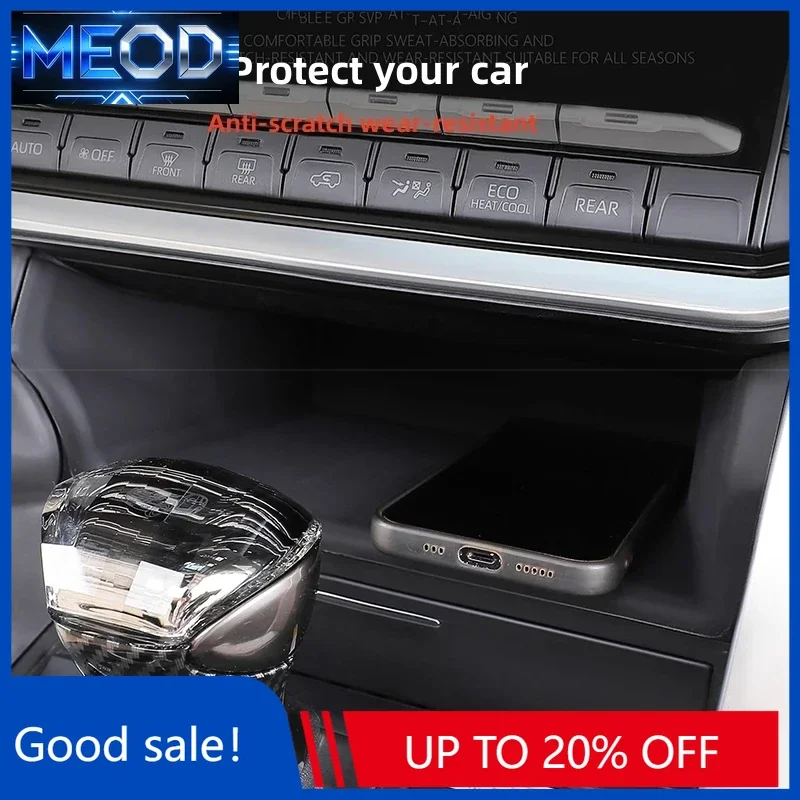 New Center Console Upper Silicone Storage Box Pad Dustproof Mat For Land Cruiser LC300 2022 2023 2024 Car Interior Trim Accessor