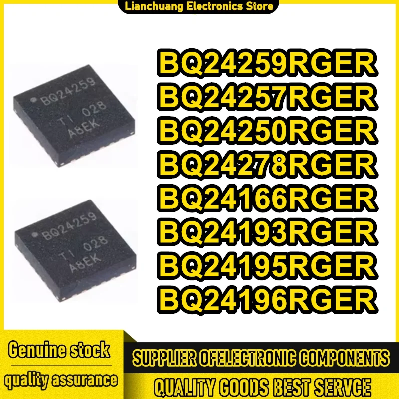 

5 шт. BQ24250RGER BQ24259RGER BQ24257RGER BQ24278RGER BQ24166RGER BQ24193RGER BQ24195RGER BQ24250 BQ24196RGER VQFN-24 IC-чипы