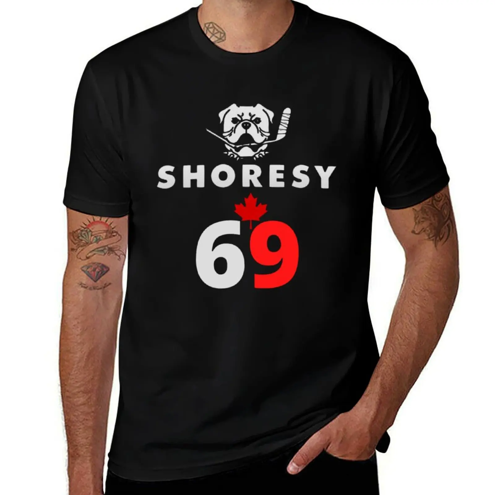 Футболка Shoresy 69 с современным принтом, повседневная футболка