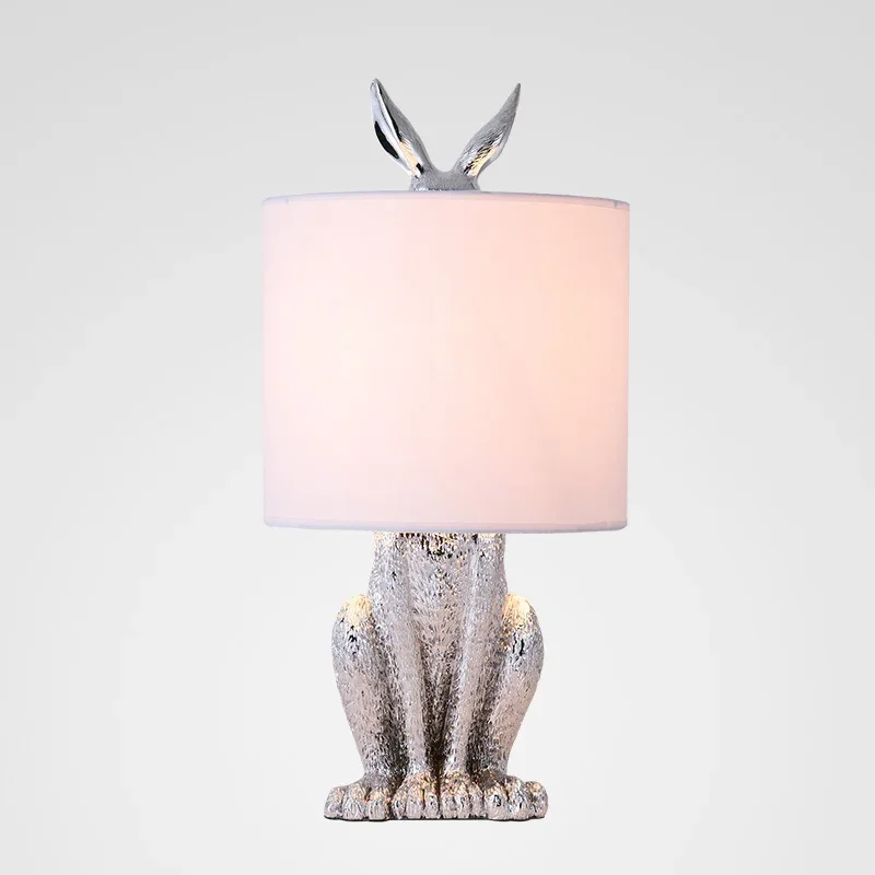 Nordic Rabbit Shade Table Lamps Minimalist Designer Living Room Bedroom Restaurant Study Bedsides Decoration Desk Light Fixture
