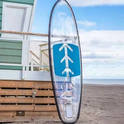 Inflatable Stand Up Paddle Surfing Transparent Sup Paddle Board