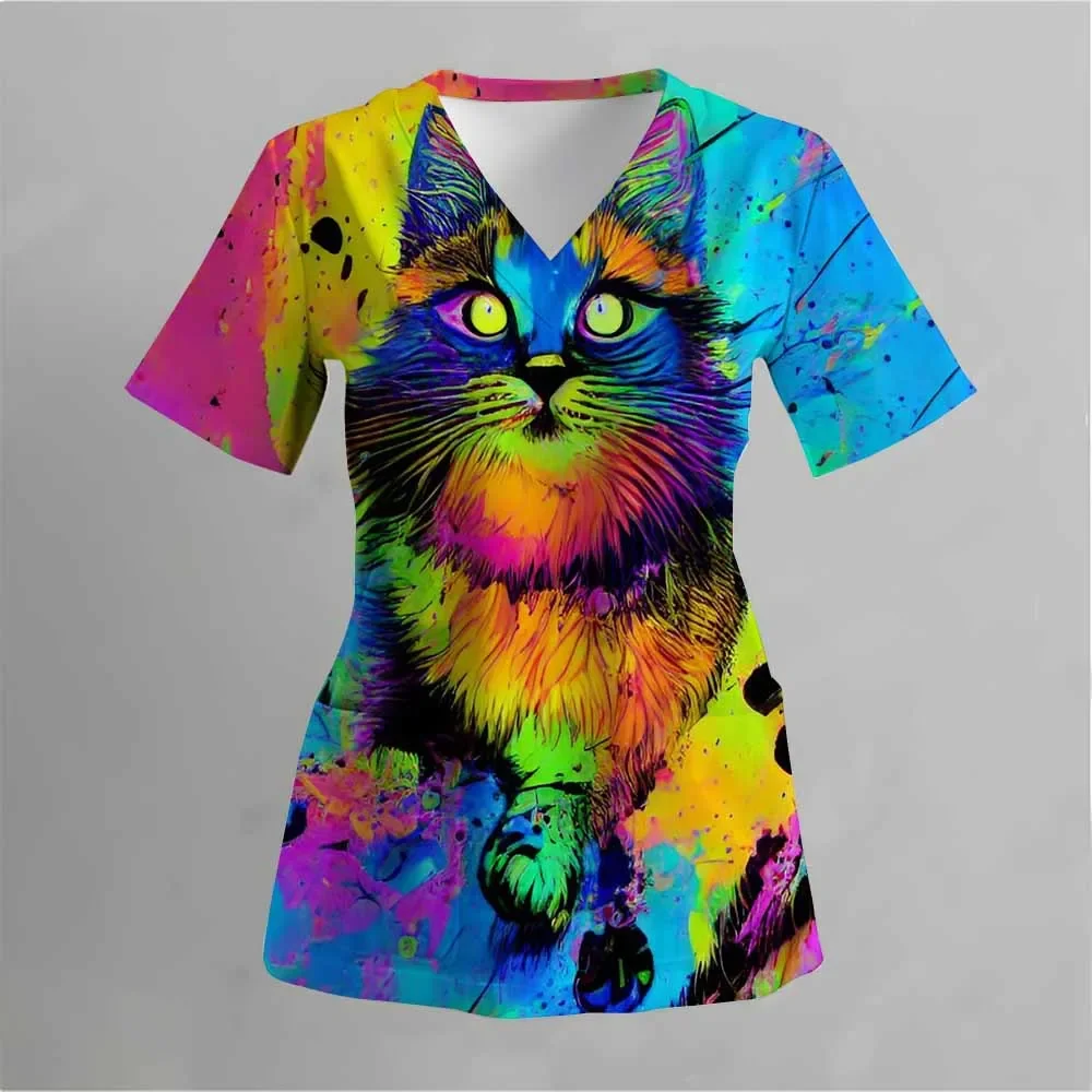 

2026 Female dentist work clothes, nurse work clothes, cute and comfortable cartoon dental hospital work clothes