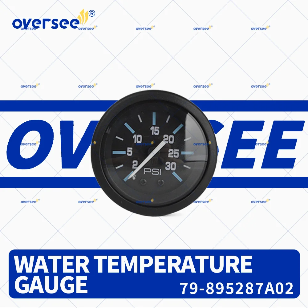 

895287A02 Temperature Gauge for Mercury Marine Black 60 - 200 Deg F Original New Meter