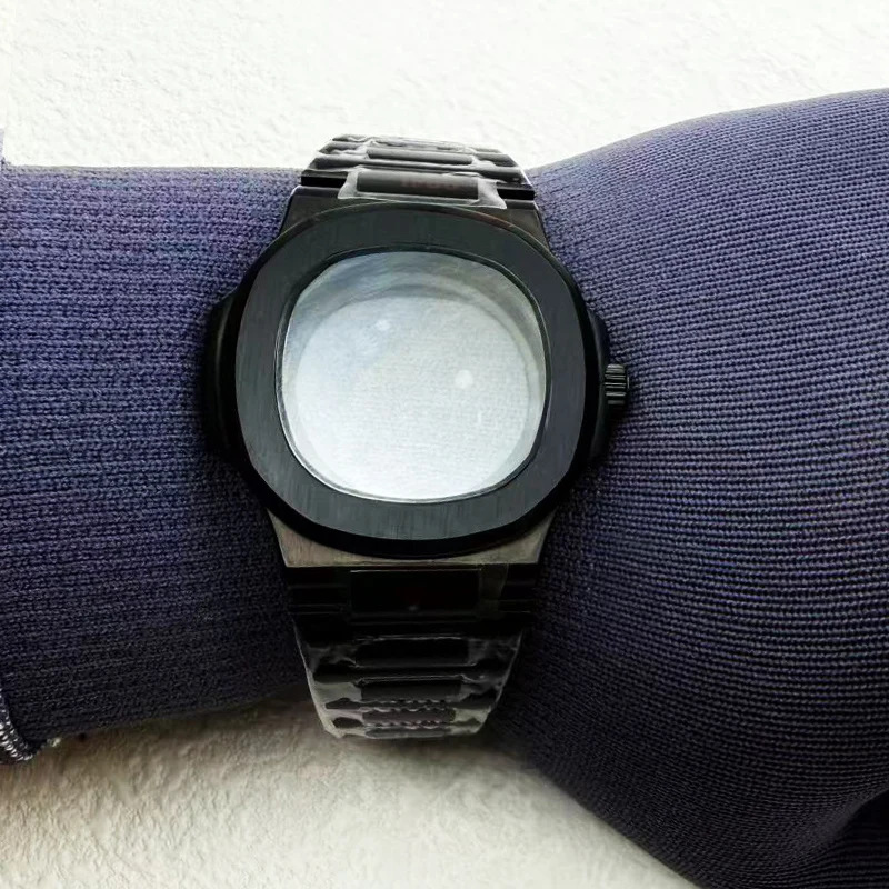 

Customized Nautilus Steel Watch Case Fits NH35 NH36 NH38 NH70 4R35 7S26 Movement Sapphire Glass 29.8mm Dial Replace Mod Men Case