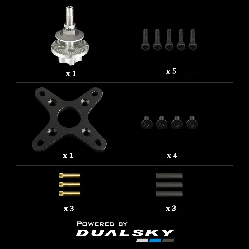 Dualsky XM6360EA V3 Brushless Motor High Power for Airplane Support 12S 44.4V 190KV 220KV 380KV