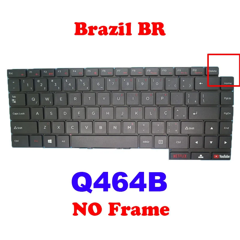 Laptop BR Keyboard For Positivo Motion Plus Q464B Q232B SCDY300-16-2 Brazil BR Black Without Frame New