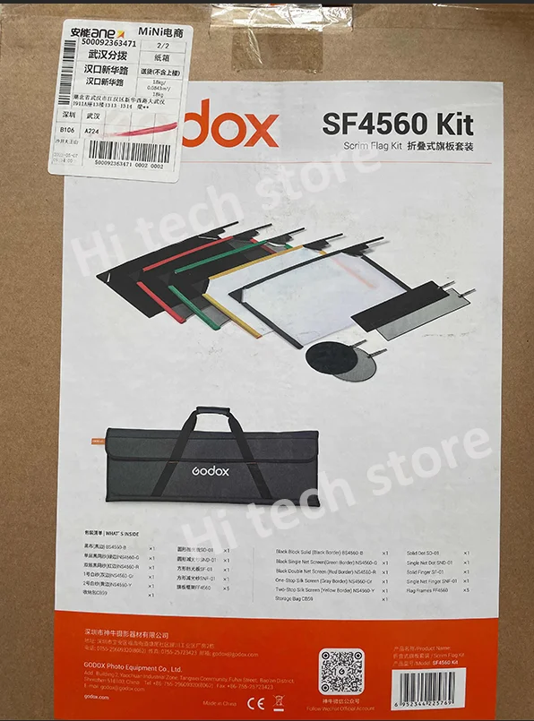 Godox Scrim flag refector Kit Portable Frame Diffusion Set 18x24