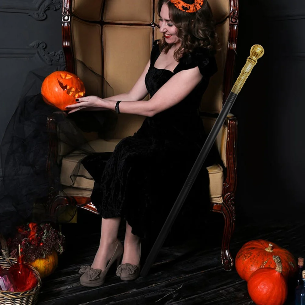 

2pcs Plastic King Scepter Costume Accessory Halloween Wand Cosplay Stage Staff Lightweight Detachable