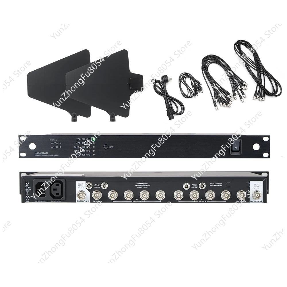 UA845-SWB UHF Audio System Splitter Wireless Microphone Antenna Distribution System Microphone Antenna Amplifier