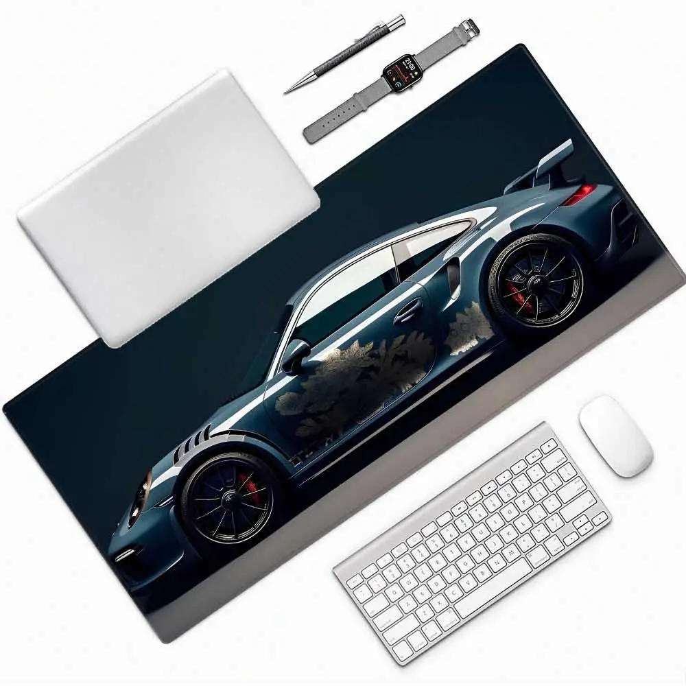 Tischmatte für Schreibtisch, Mauspad, großes Mauspad, Computer-Schreibtischmatte, Sportwagen, Maus, Gaming-Mauspad, Mausteppich