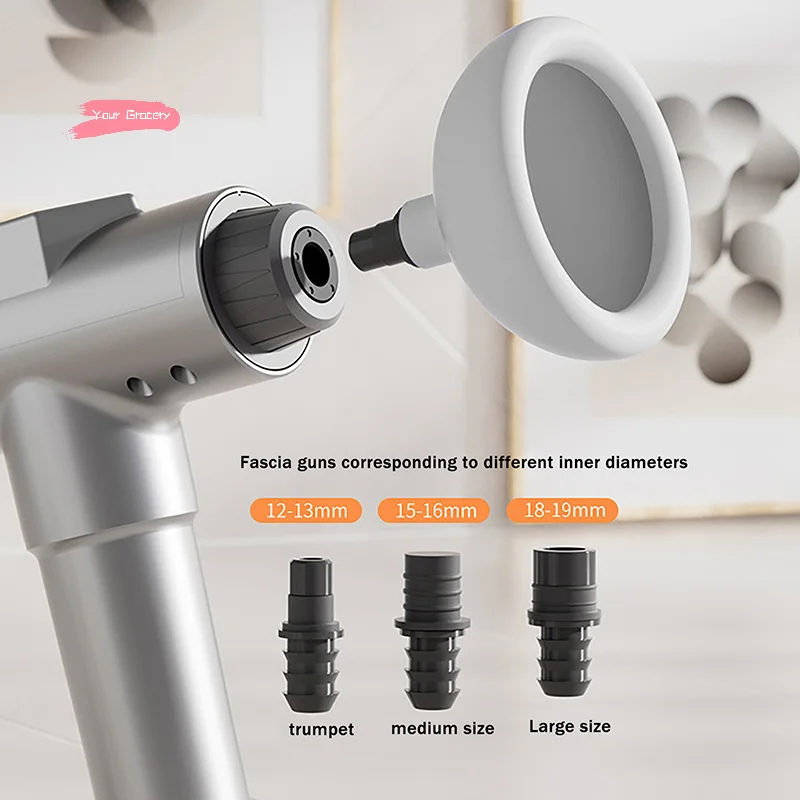 

Myofascial Release Clapper with SiliconeCup Compatible with Fascia Gun Muscle Relaxation Tool for Efficient Sputum Expectoration
