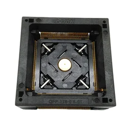 QFP176 Electronic component socket Burn in Socket Pitch 0.5mm Open Top Programming Adapter Test Socket Adapter