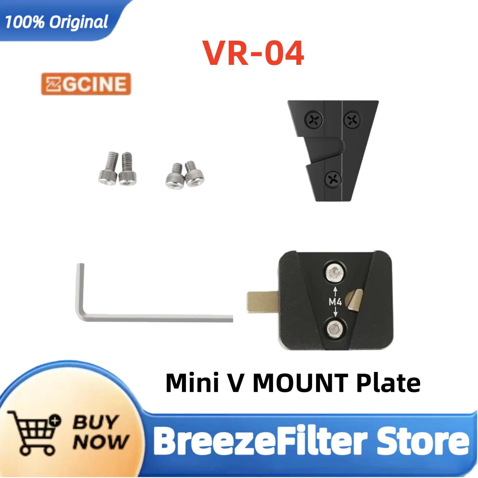 

ZGCINE VR-04 Mini V-образная пластина для Ronin S2/S3 Стабилизатор V Mount Батарея V-Lock Plate Адаптер