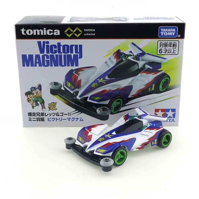 Tomica Premium Ilimitado Bakuso Kyodai Vamos!! Victory Magnum liga de metal modelo de carro fundido para meninos presente de brinquedo