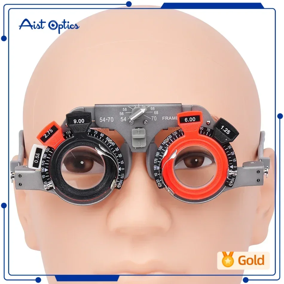 Ophthalmic Equipment Optical Universal Trial Frame Adjustable PD 54-70mm Pure Titanium Material Light Weight Durable Model