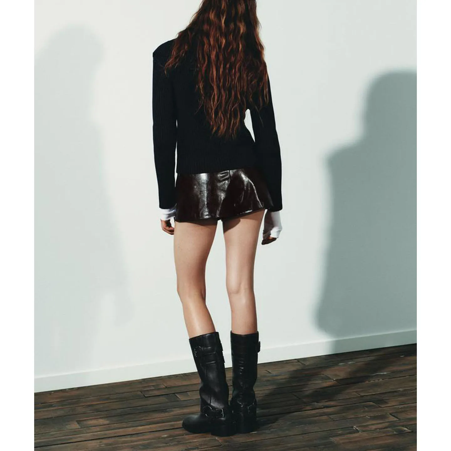 Pantalon ort taille haute en cuir PU, avec simple ket, Cool et Ele Sle, Design Faion pour femmes, Collection d'automne